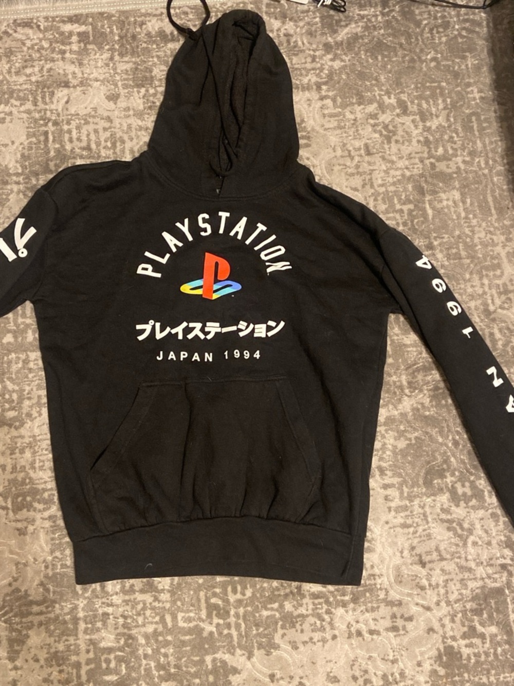 Sony Black Hoodie with Multicolor PlayStation Logo
